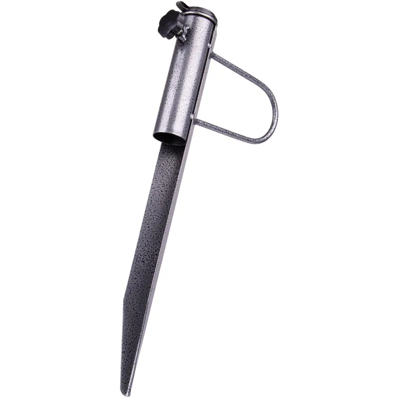 Noutate Suport metalic pentru umbrela de plaja sau gradina, cu infigere in sol, diametru tije 25–35 mm, 42 cm