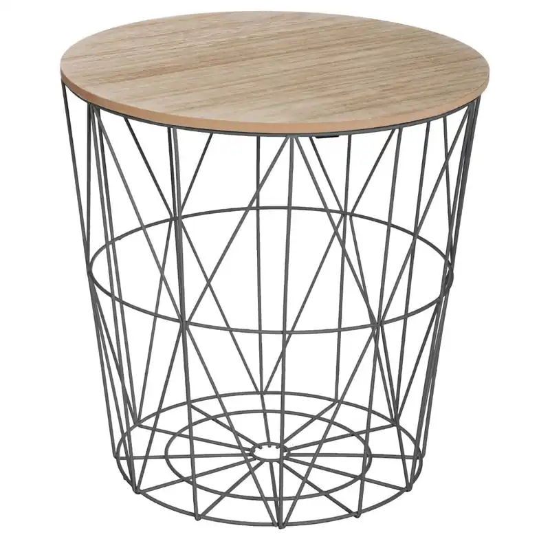 Retur ușor RESIGILAT Masuta cafea rotunda Atmosphera Kumi, 40×41 cm, negru