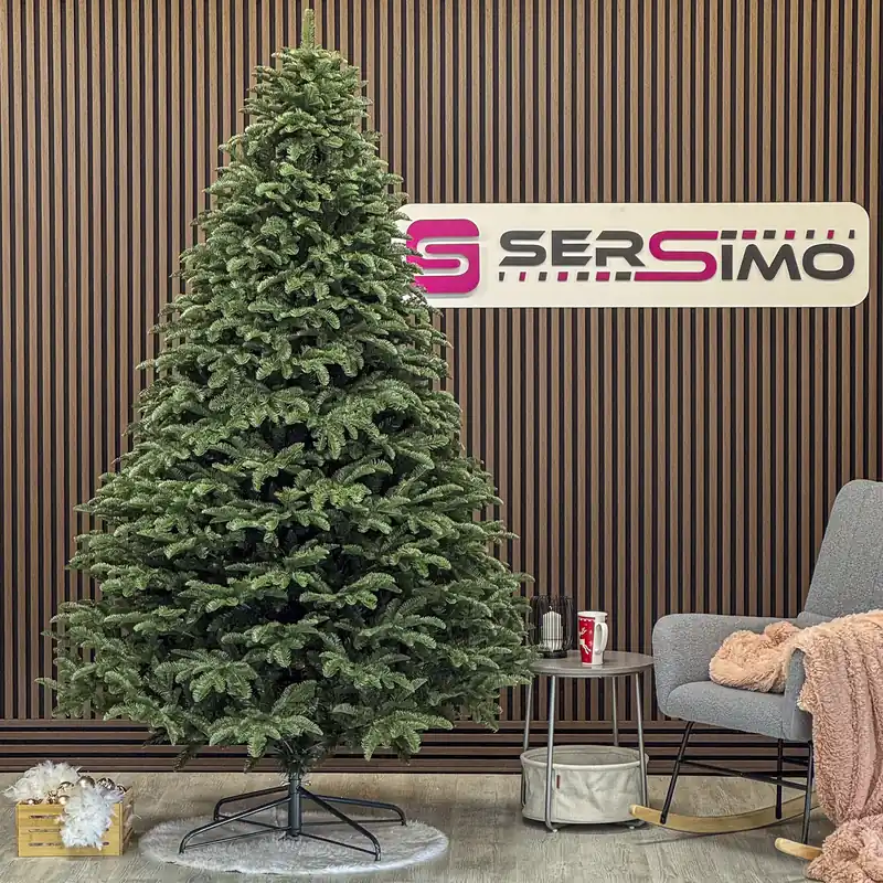 Brad artificial Christmas Deluxe by Sersimo, Alaska, verde, mix 2D+3D, 250 cm Promoție