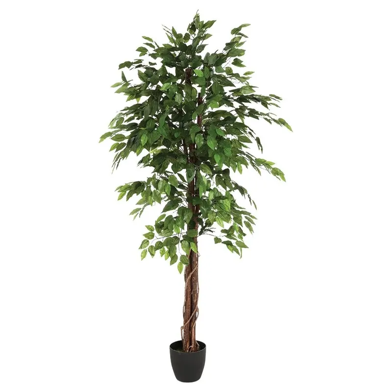 Retur gratuit Ficus artificial Atmosphera in ghiveci decorativ, 185 cm, verde