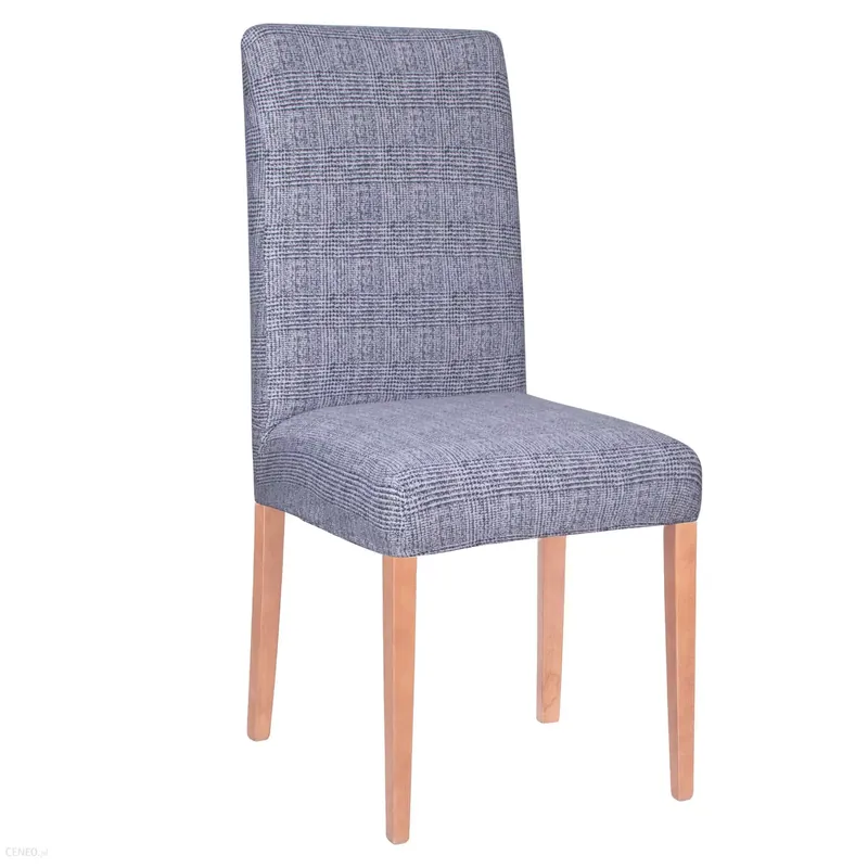 Reducere Husa universala pentru scaun, marime universala, poliester si spandex, 45 cm x 60 cm, carouri, gri inchis