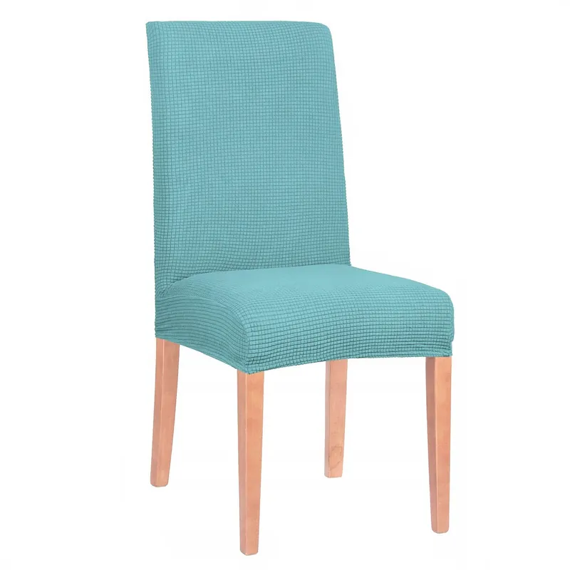 Premium Husa universala pentru scaun, marime universala, poliester si spandex, 45 cm x 60 cm, albastru deschis