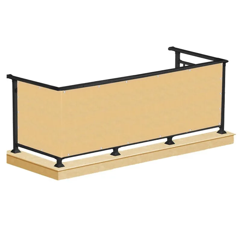 Ofertă specială Paravan de balcon impermeabil poliester, 90x500cm, bej