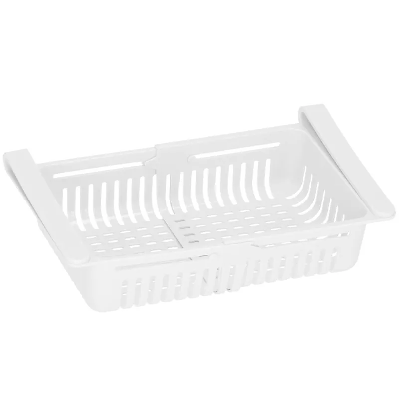 Discount Organizator frigider, model cos extensibil, 16×28.5cm, alb
