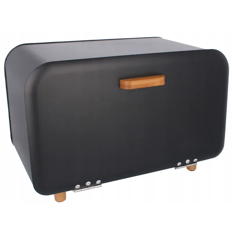 Vezi acum (DL) Cutie depozitare paine din metal, 35x20x21 cm, negru