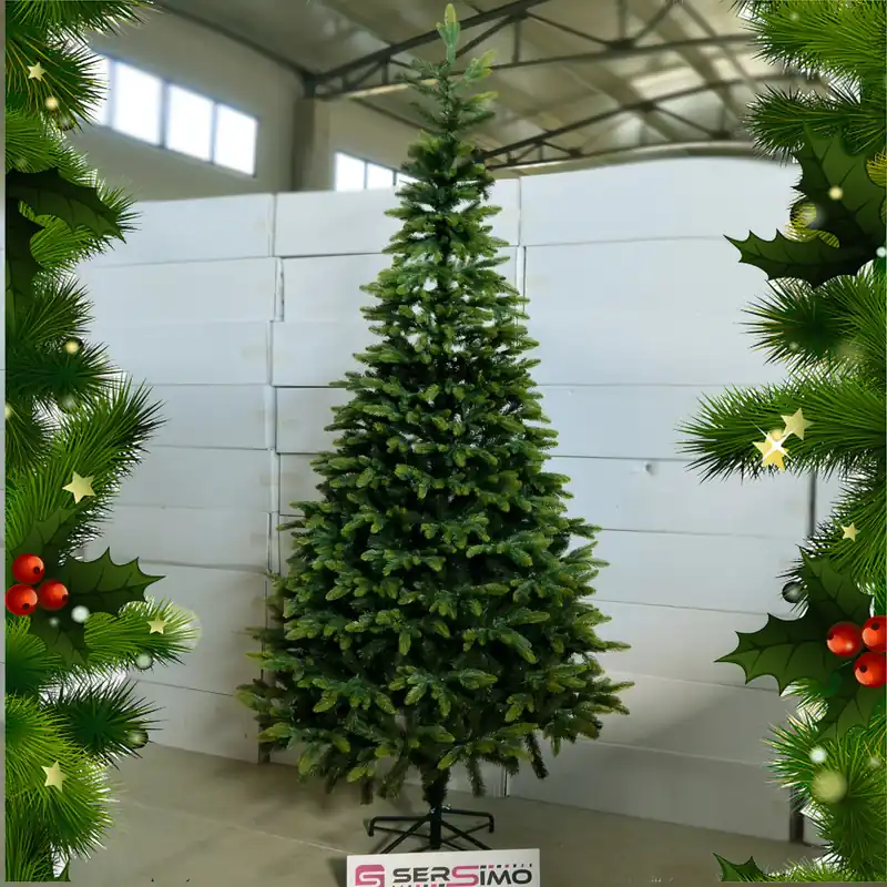 Bestseller Brad artificial Christmas Deluxe by Sersimo, Everest, mix ace 2D si 3D, 280cm