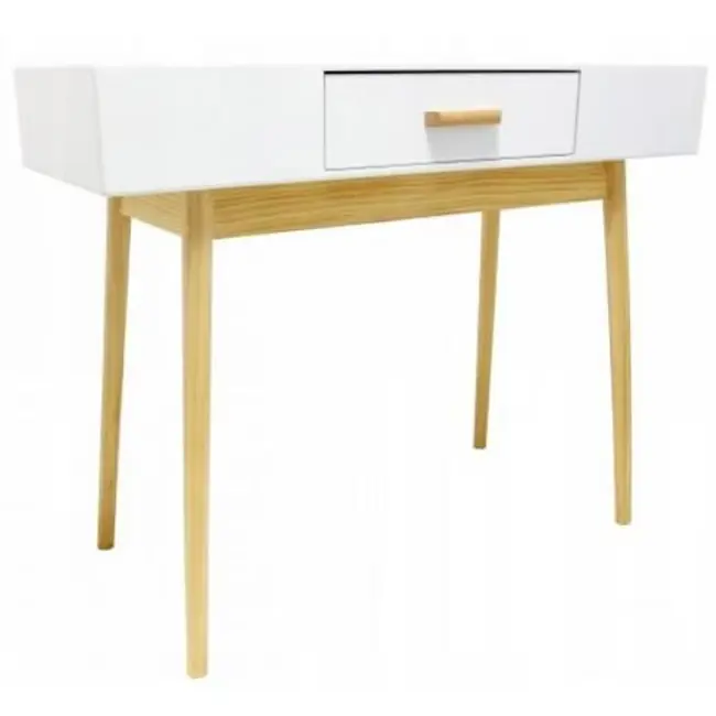 (DL) Consola comoda Scandinav, 100x79x40cm, alba Discount