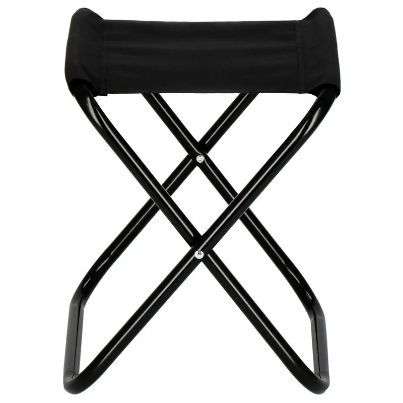 Scaun pliabil pentru camping sau pescuit, cadru metalic, maxim 100 kg, 26x26x34 cm, negru Comandă acum