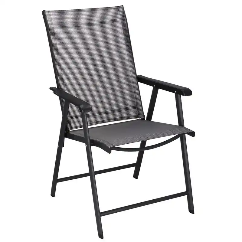 Scaun de gradina metalic, pliabil, 95x57x66cm, maxim 150kg, gri Bestseller