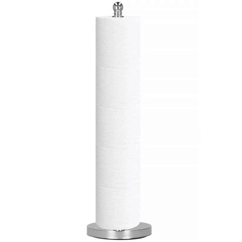 Suport hartie igienica tip tija, 51cm, argintiu cromat Ofertă exclusivă