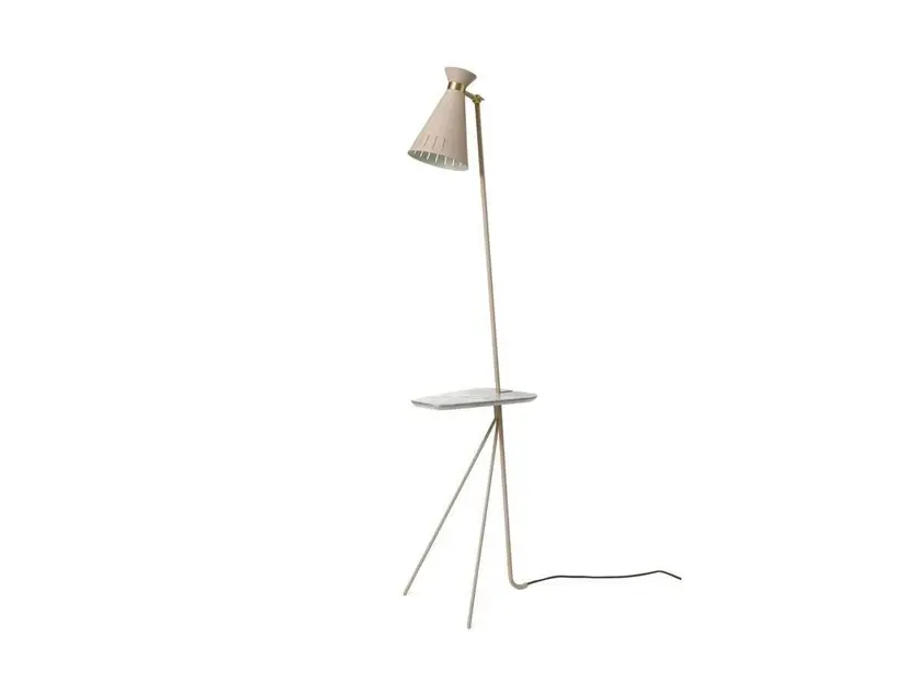 Preferatul clienților Lampadar Cone cu masă, cașmir/marmură - Warm Nordic