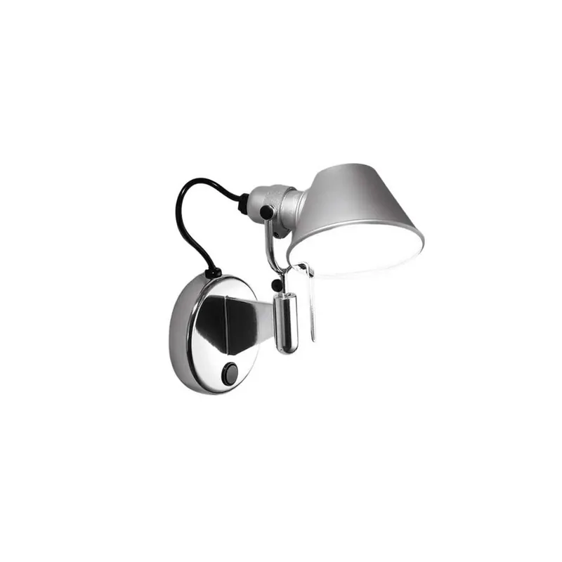 Tolomeo Micro Faretto aplică de perete cu întrerupător, aluminiu - Artemide Reducere extra