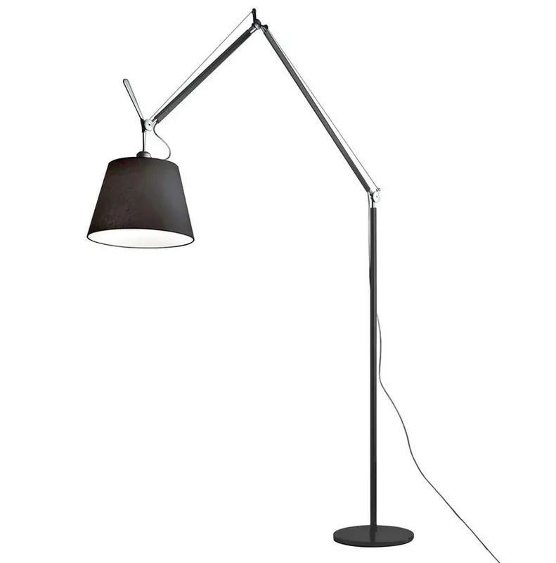 Plată sigură Tolomeo Mega Lampadar ø360 Black Satin/Black - Artemide