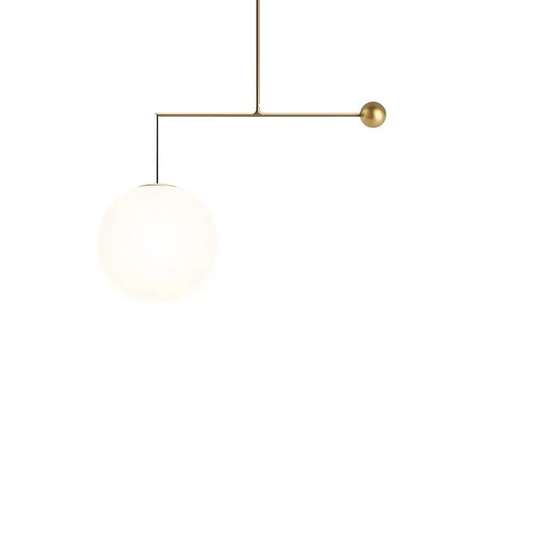 Preferatul clienților Malamata Lustră Pendul Ø48 Brass - Luceplan