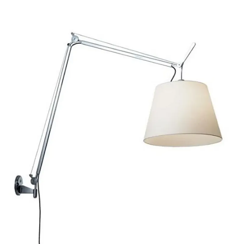 Tolomeo Mega Aplică de Perete cu Întrerupător ø320 Aluminium cu White - Artemide Reducere de preț