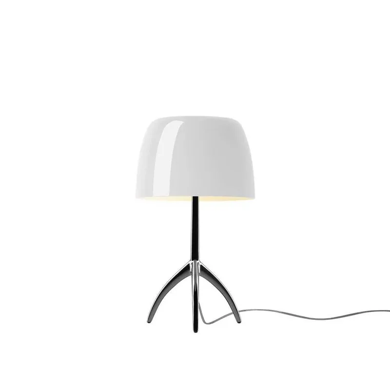 Nu rata Lampa de masă Lumiere Piccola, crom/alb, 35 cm - Foscarini