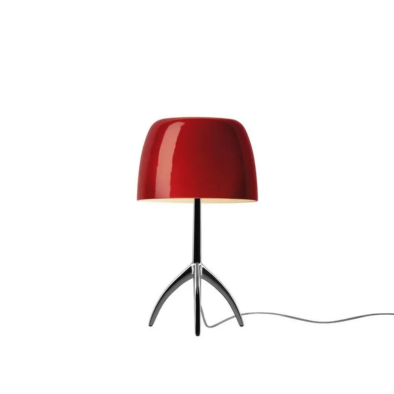 Cel mai vândut Lampa de masă Lumiere Piccola, crom/roșu, 35 cm - Foscarini