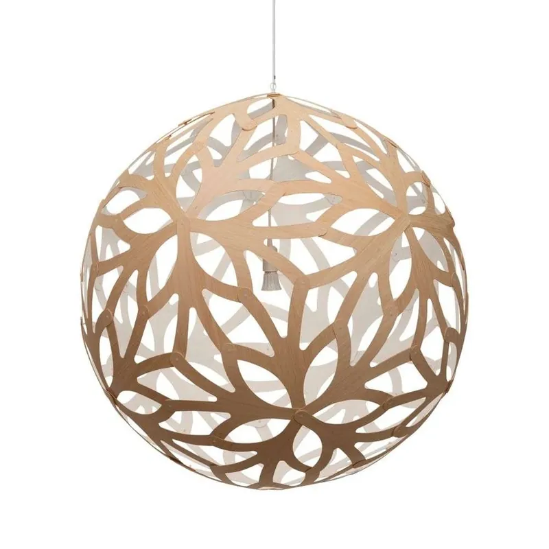 Floral Lustră Pendul Ø100 White 1 Side - David Trubridge Vezi acum