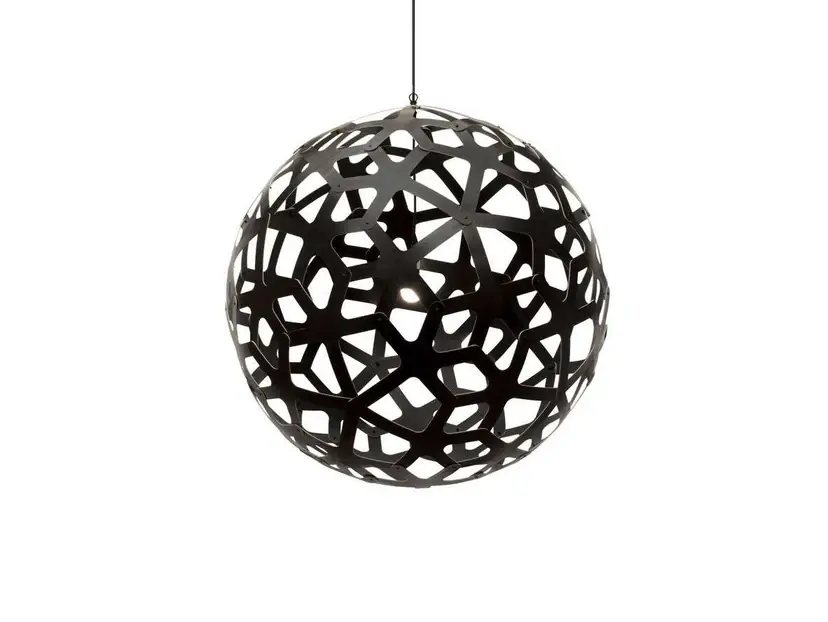 Coral Lustră Pendul Ø100 Black 2vSides - David Trubridge Reducere extra
