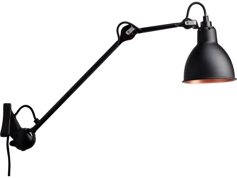222 Aplică de Perete Black/Black/Copper - Lampe Gras Reducere specială
