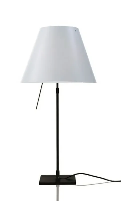 Costanza Veioză cu Dimmer Black/White - Luceplan Preferatul clienților