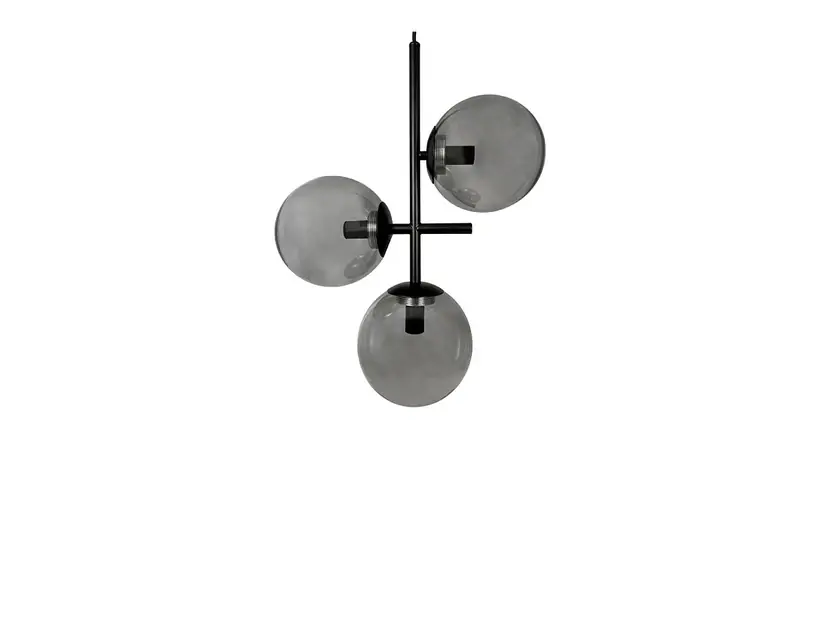 Bestseller Lampă suspendată Como, fum/negru, 3 becuri - Dyberg Larsen
