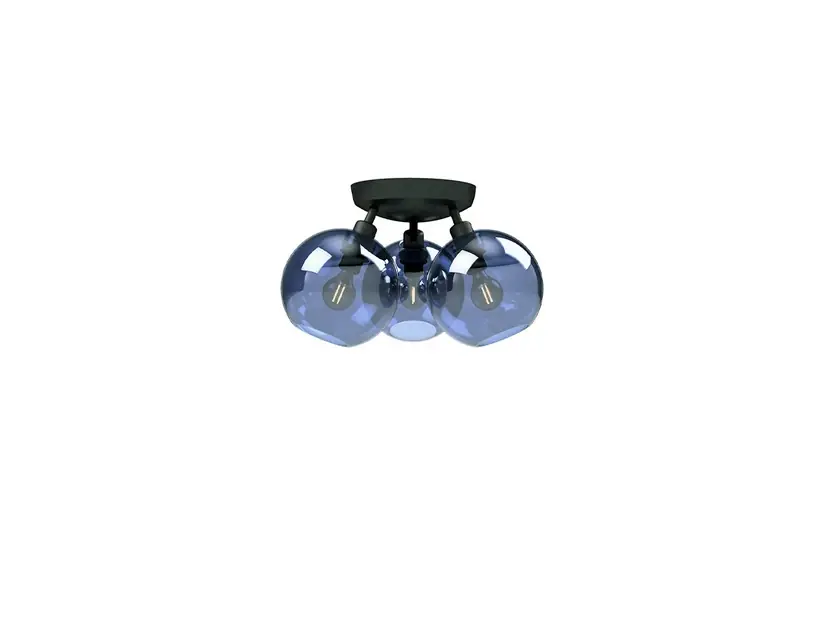 Plată securizată Gloria Plafonieră Ø33 Black/Blue - Belid