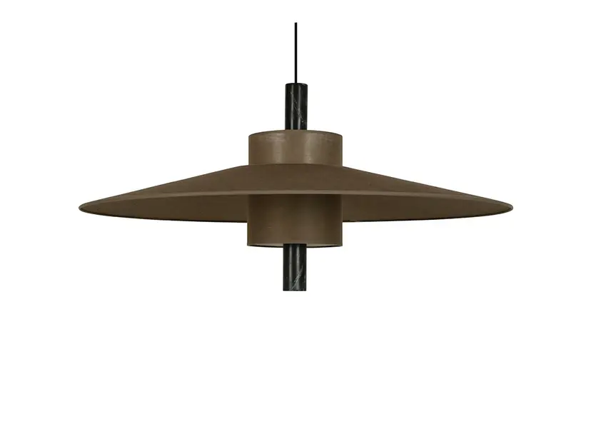 Reducere de preț Lampa suspendată Thésée L, maro închis, Ø 95 cm - Forestier