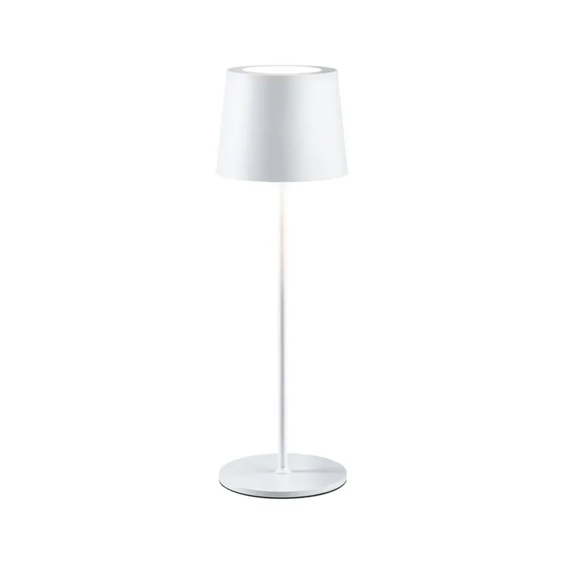 Lichidare de stoc Lampa de masă portabilă Gilo IP44 alb mat - Paulmann