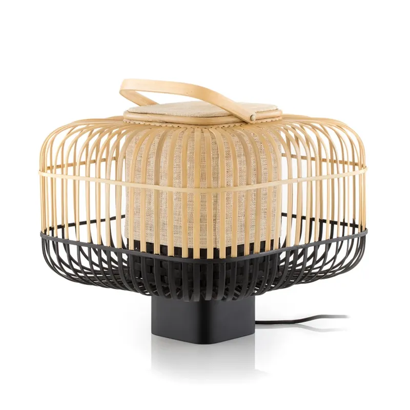 Bamboo Square Veioză S Black - Forestier Plată sigură