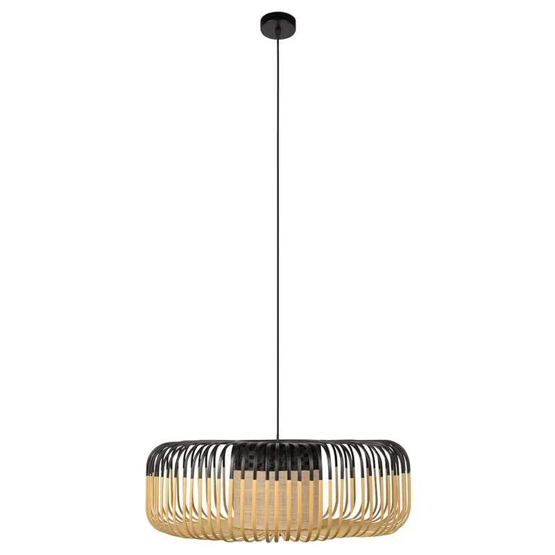 Disponibil imediat Lampă suspendată Bamboo XL Black - Forestier