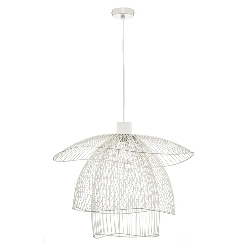 Ofertă exclusivă Papillon Lustră Pendul S White - Forestier