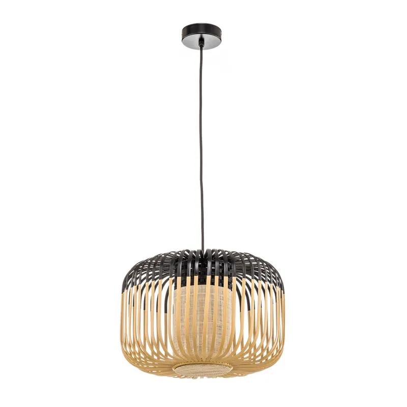 Chilipir Lampă suspendată Bamboo S Black - Forestier