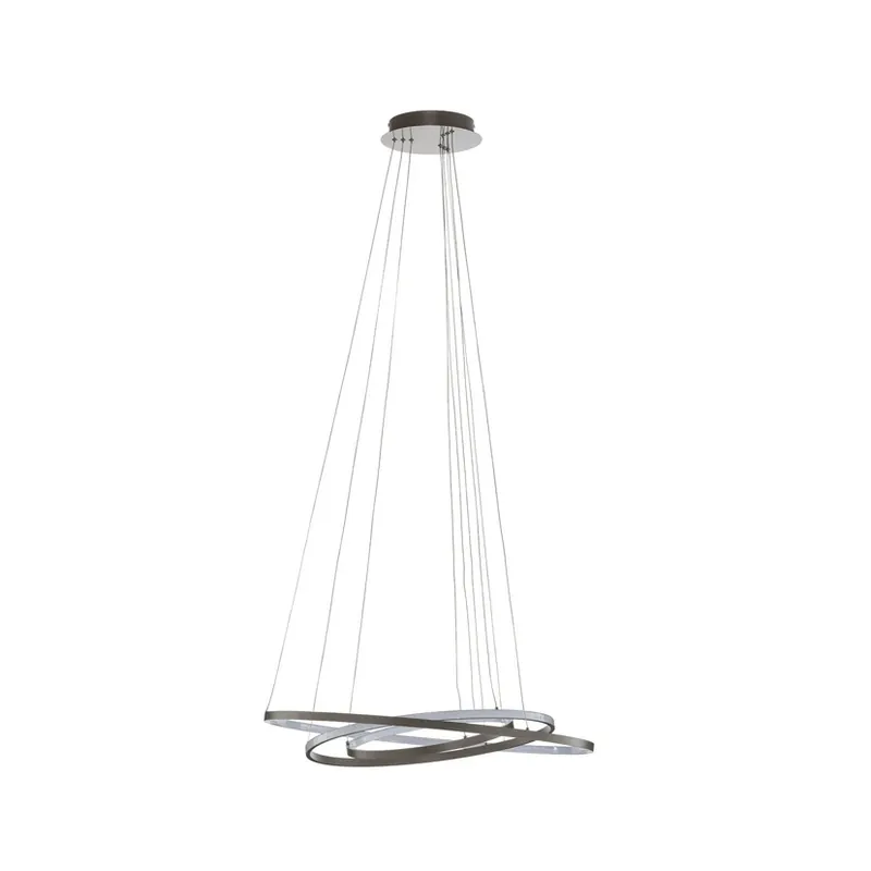 Lampa suspendată Ezana nichel 3 trepte - Lucande Ofertă limitată