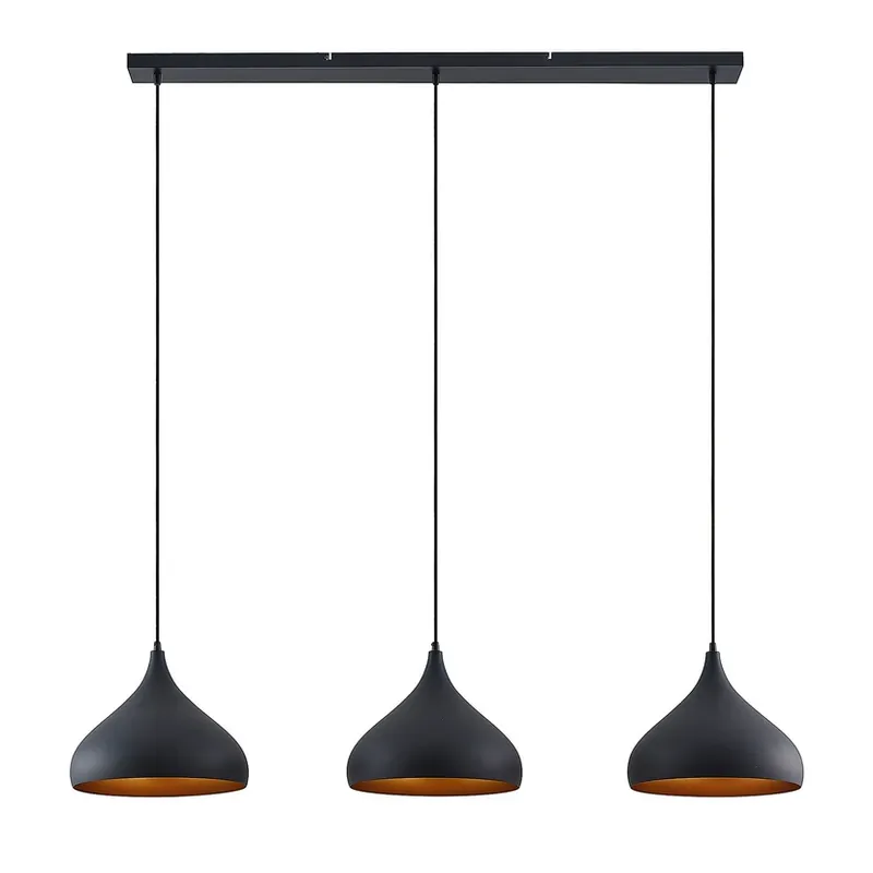 Discount Elamira Lustră Pendul Black/Gold - Lindby