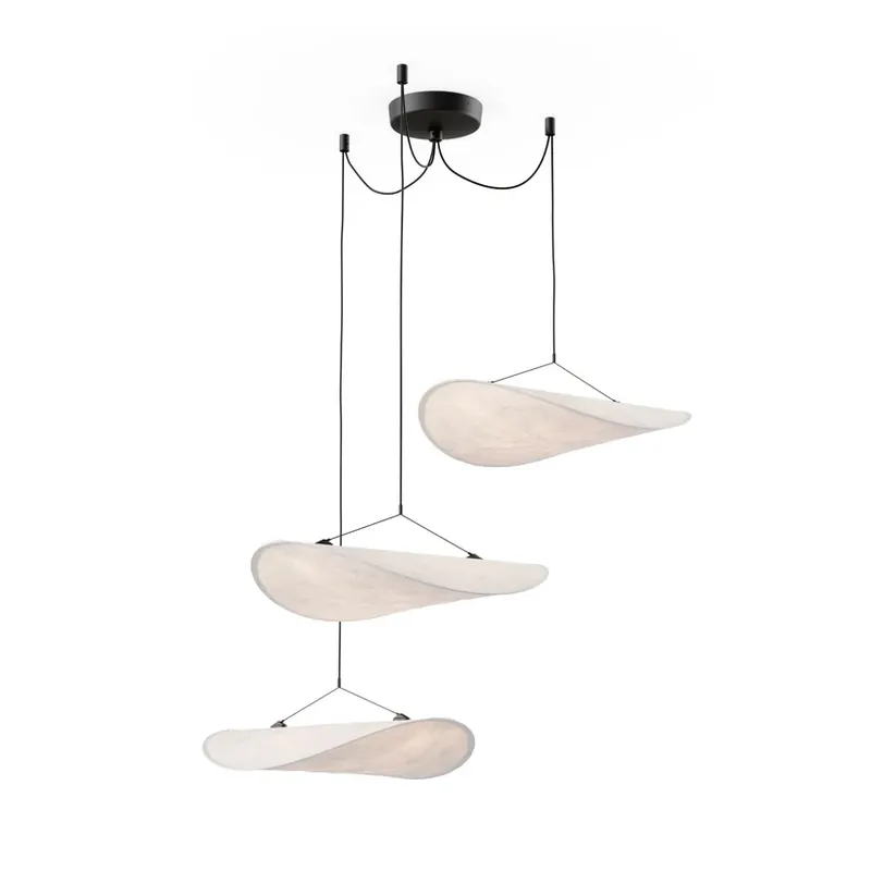 Lampă suspendată LED Tense, albă, Ø 152 cm, cu 3 becuri - New Works Cumpără acum