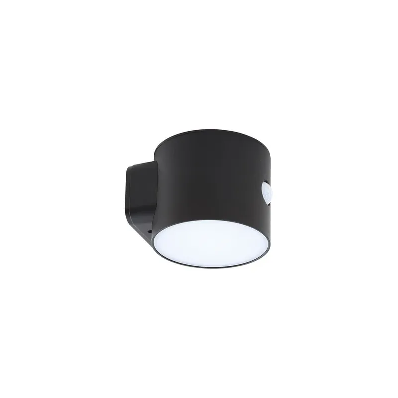 Amren LED Aplikă de perete solară cu senzor Negru - Lindby Ultima șansă