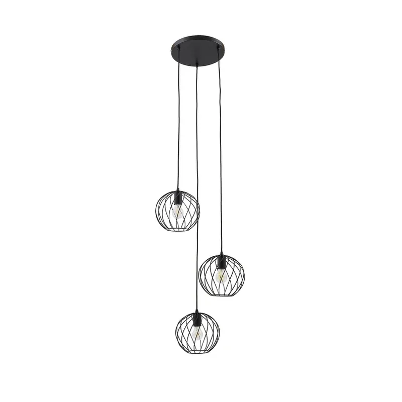Danika Round Lustră Pendul Ø50 Negru - Lindby Comandă acum