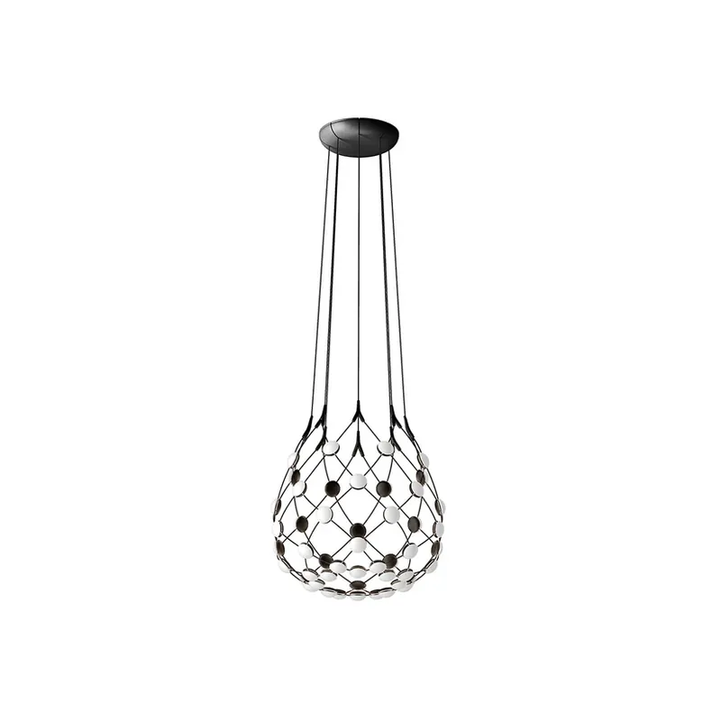 Mesh Lustră Pendul Ø100xH90 Phase 2m Black - Luceplan Premium
