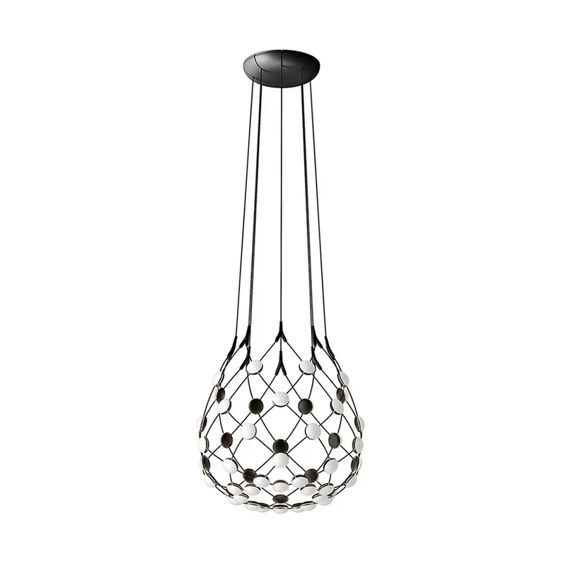 Mesh Lustră Pendul Ø100xH90 Phase 3m Black - Luceplan Preț mic