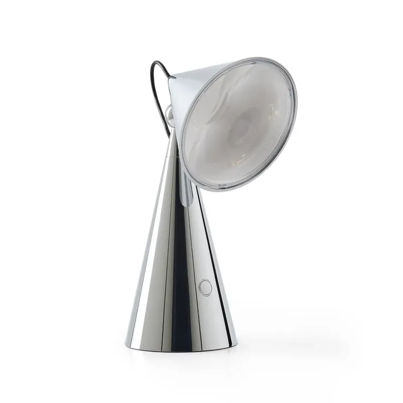 Premium Lampa de masă portabilă Pose Silver - Tom Dixon