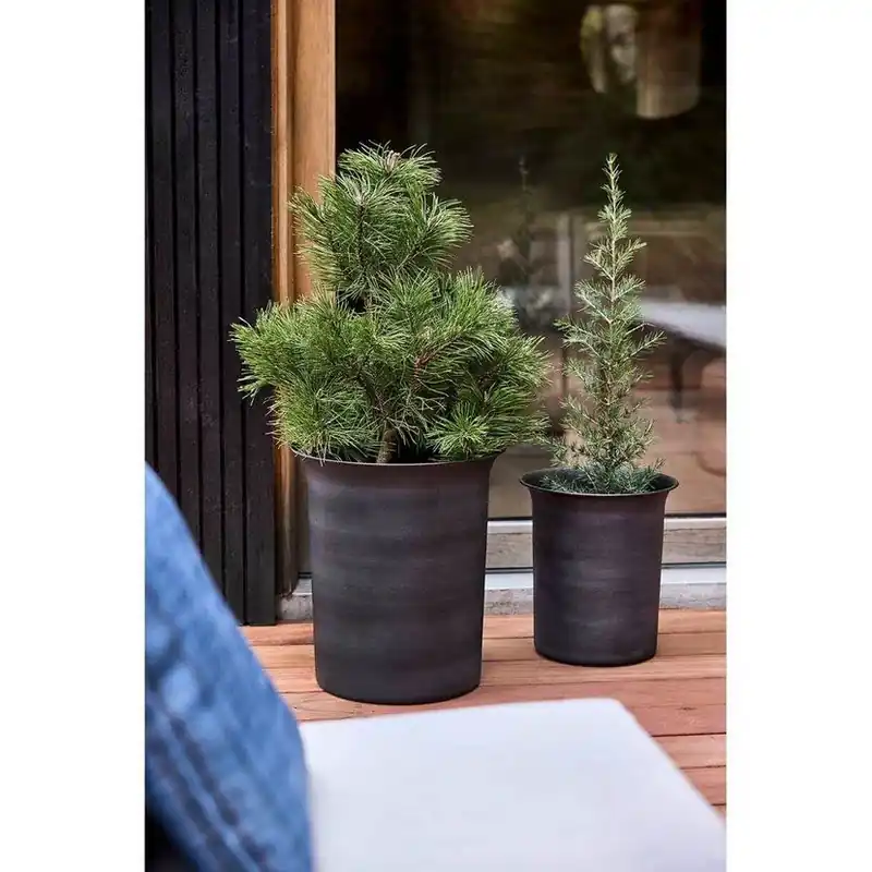 Set de 2 ghivece pentru plante Iri din piatră - OYOY Living Design Ofertă