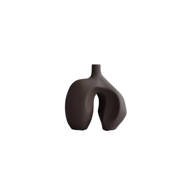 Vază Ni Mini, ciocolată Înălțime 30 cm Ceramică - 101 Copenhagen Preț mic