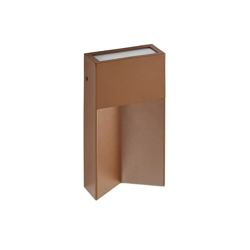 Lampă de perete pentru exterior Kaholo cu LED, CCT, aluminiu, IP44, maro, Ofertă limitată