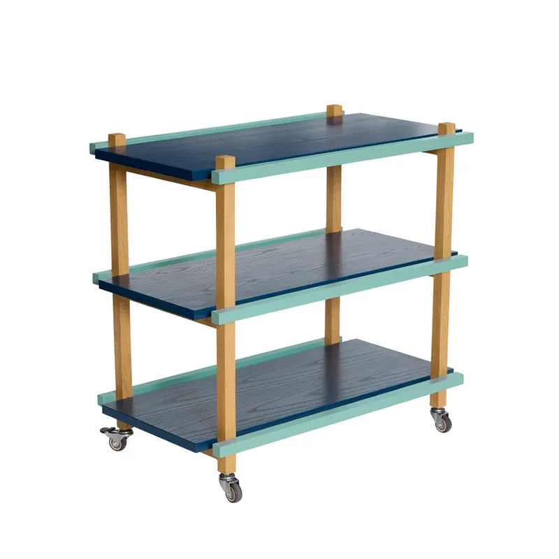 Cărucior de servire Crayon, colorat, înălțime 70 cm - Hübsch Cumpără acum