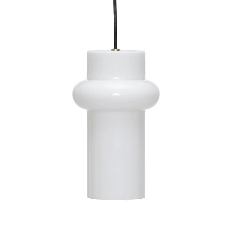 Reducere Lampă suspendată Pilule Up, alb lucios, Ø 15 cm - Hübsch