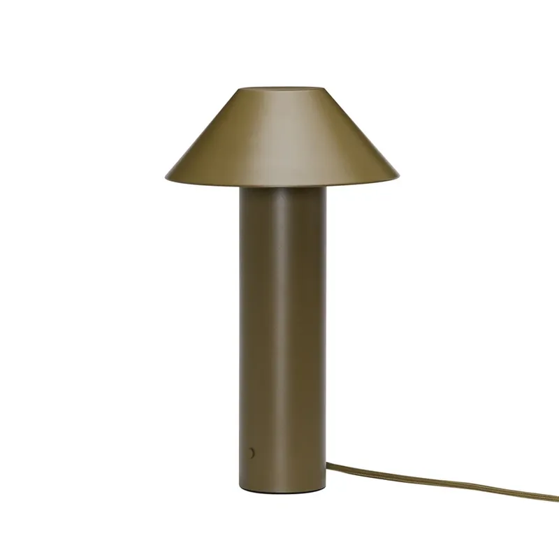 Lampă de masă Tower cu LED, verde închis, înălțime 32 cm - Hübsch Reducere extra