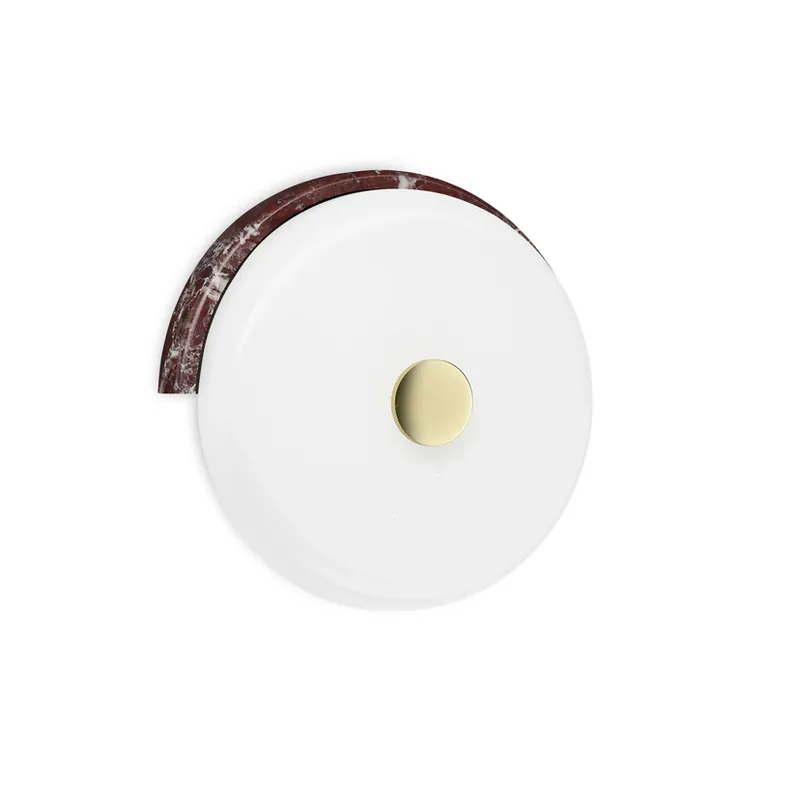 Ofertă specială Aplică de perete Trip cu LED, visiniu/alb, sticlă - DESIGN BY US