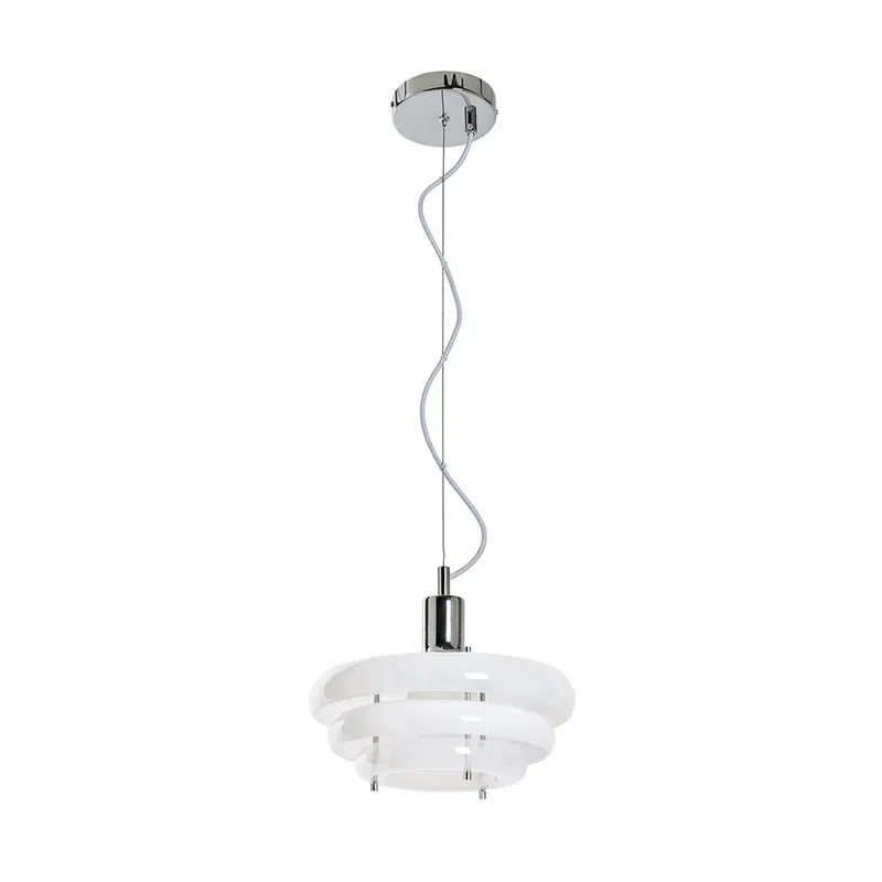 Reduceri Lampă suspendată Sunset Ø 28 cm, alb cețos - MARKET SET
