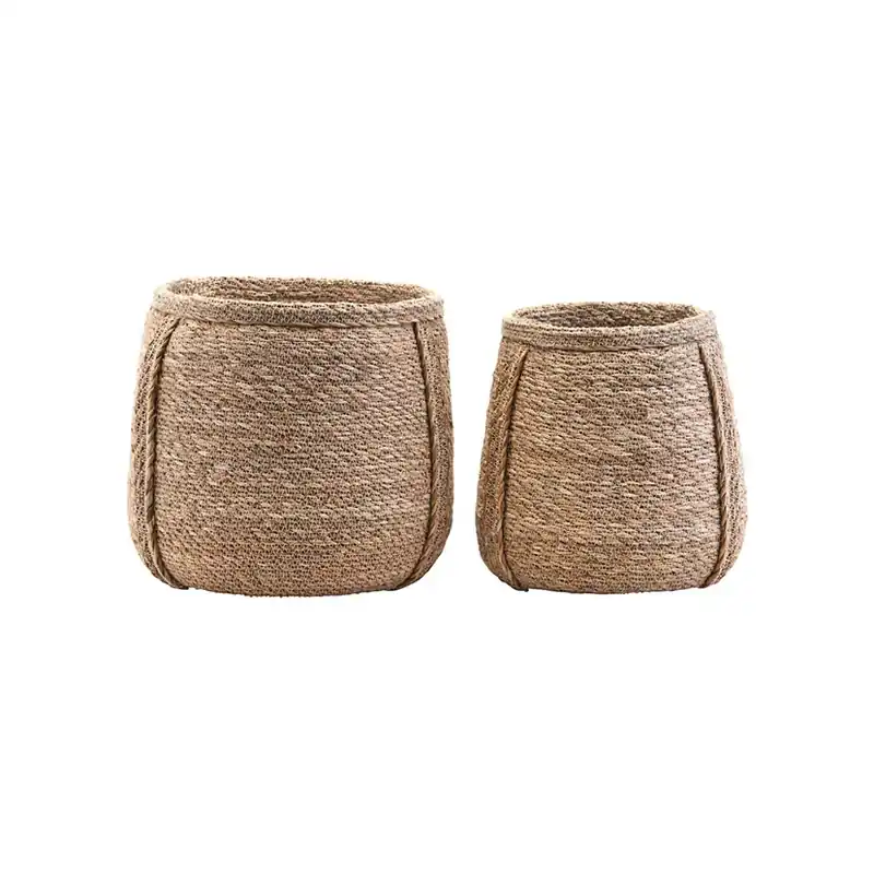 Reducere de preț Coș de flori HDPlant, iarbă de mare, 27/25 cm, set de 2 bucăți - House Doctor